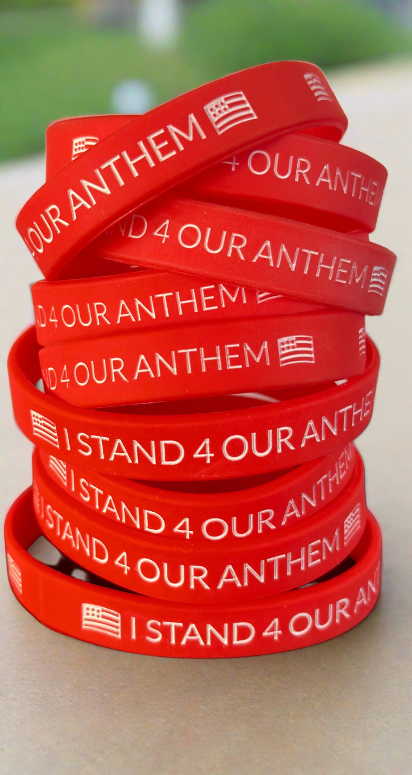 "I Stand 4 Our Anthem" Wristband